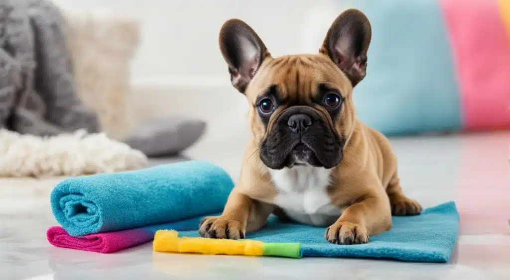 French Bulldog cleaning routine