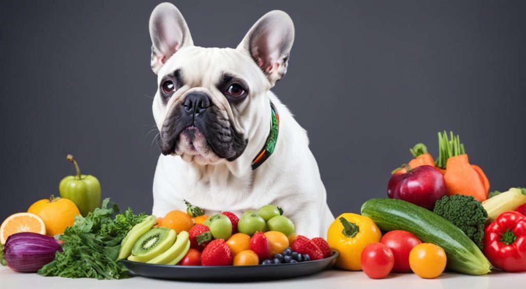 fruits and vegetables for french bulldogs
