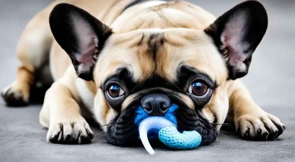 signs of breathing distress in French bulldogs