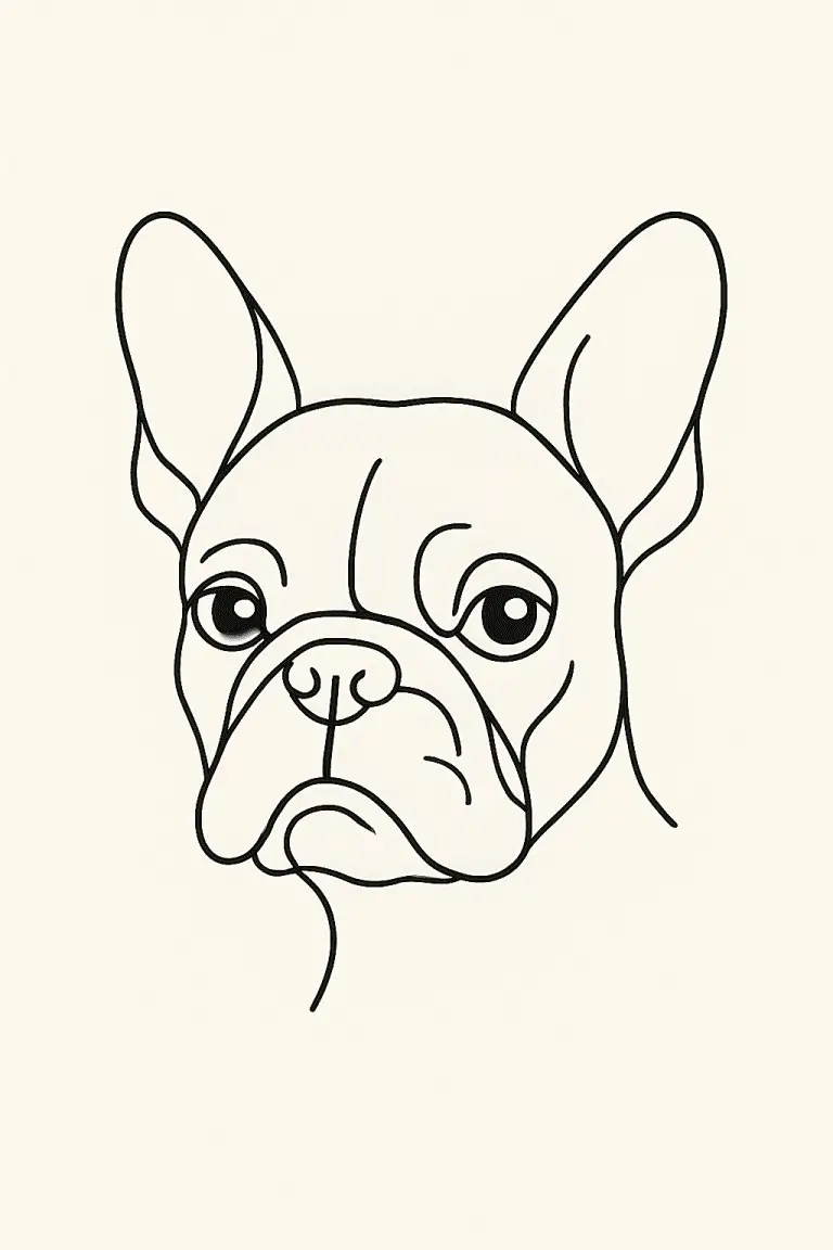French Bulldog Face Outline Tattoo: 7 Inspiring Design Ideas