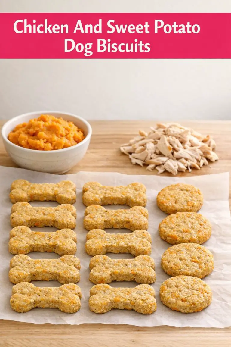Chicken And Sweet Potato Dog Biscuits