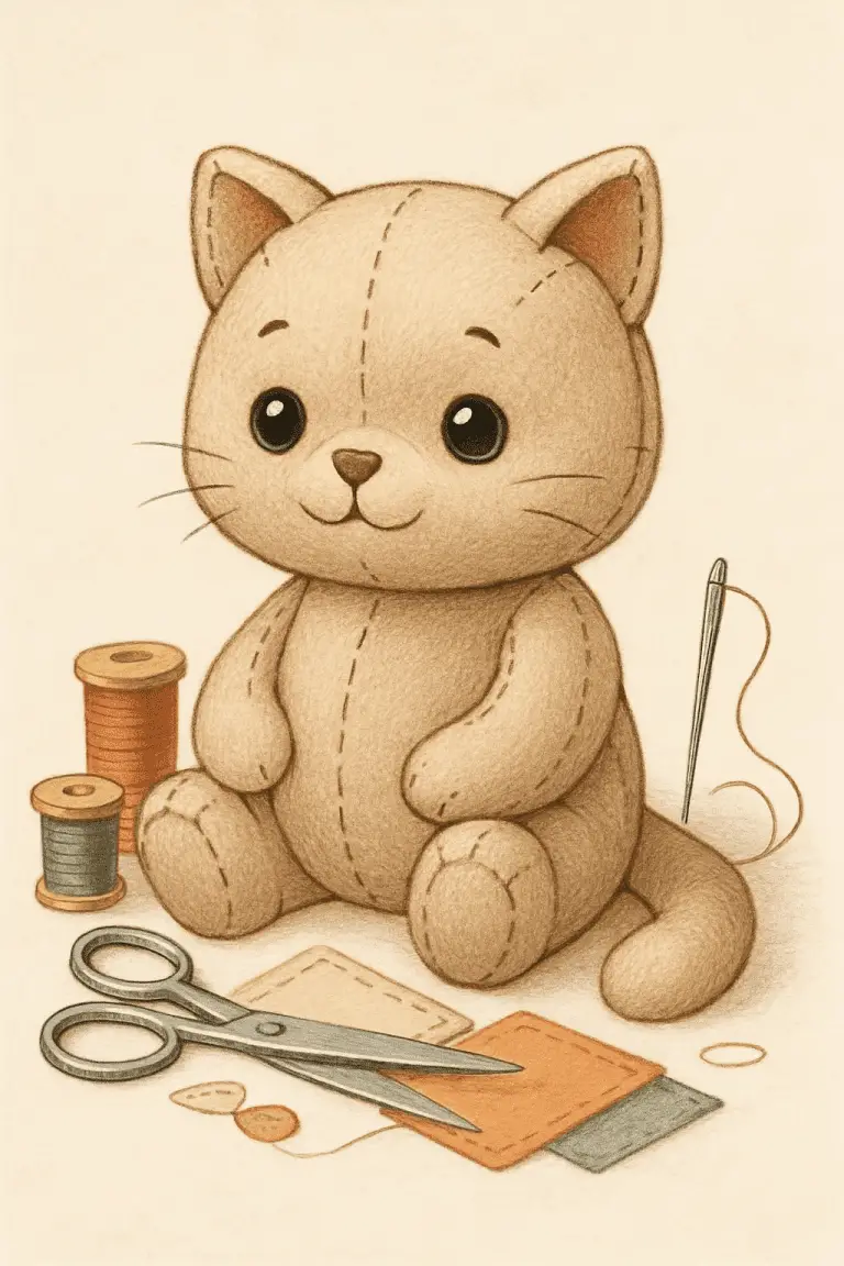 Cute Kitty Softie Cat Sewing Pattern: 7 Adorable Designs to Stitch