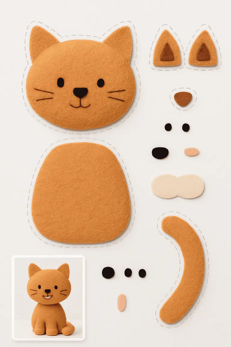 Sewing Patterns Cat – 14 Free PDF Printables | Printablee