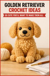 ADORABLE Golden Retriever Crochet Pattern Ideas
