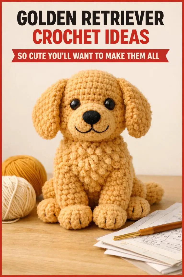 Golden Retriever Crochet Pattern Ideas: Five Creative Amigurumi and Home Decor Designs