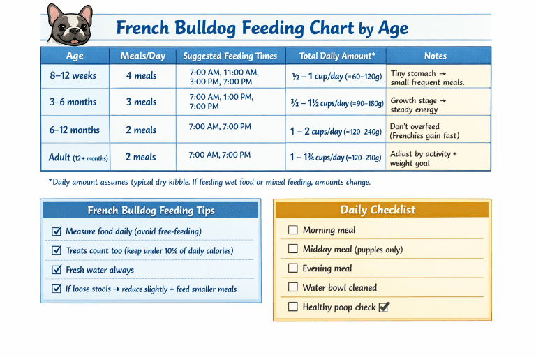 printable dog chart