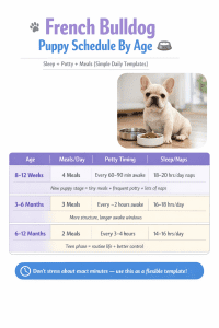 French Bulldog Puppy Schedule