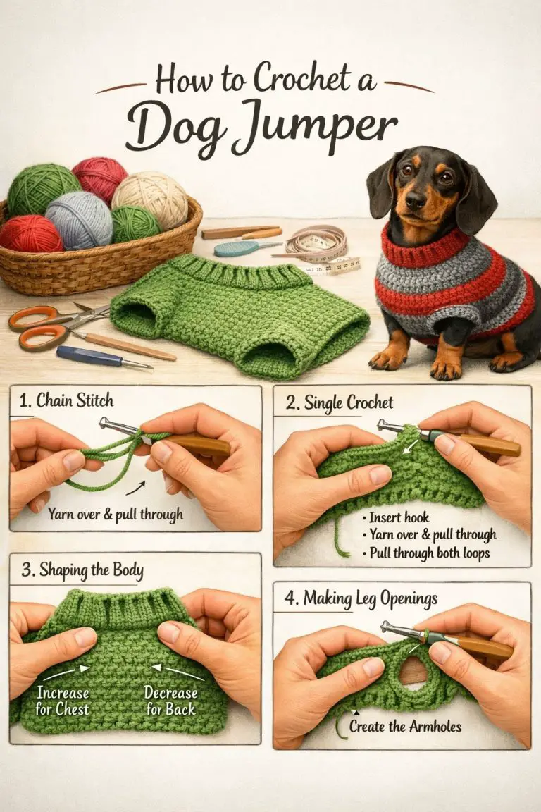 How To Crochet A Dog Jumper: Step-By-Step Guide