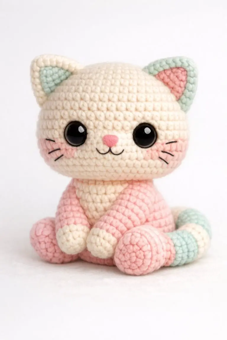 Amigurumi Crochet Cute Little Cat Pattern