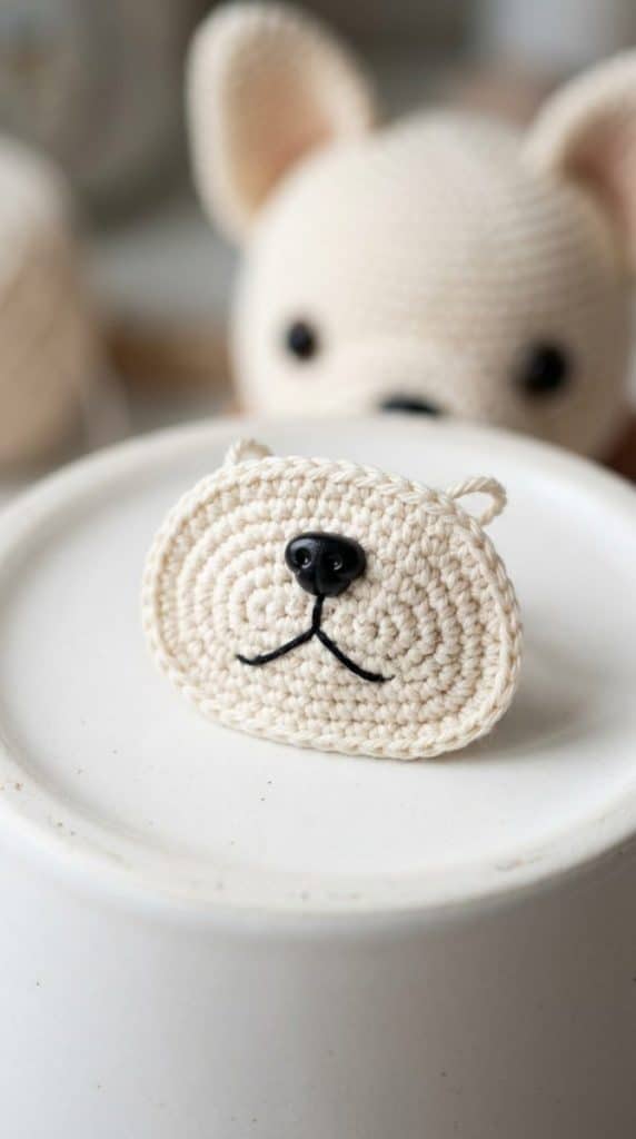 FREE French Bulldog Amigurumi Crochet Pattern (Step By Step Instructions)