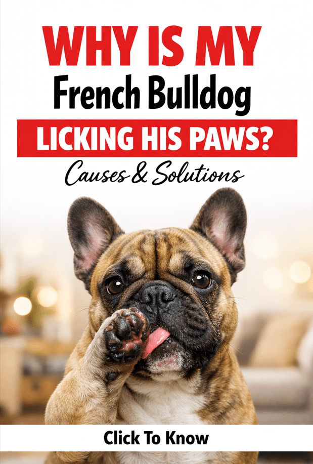 Why Is My French Bulldog Licking His Paws