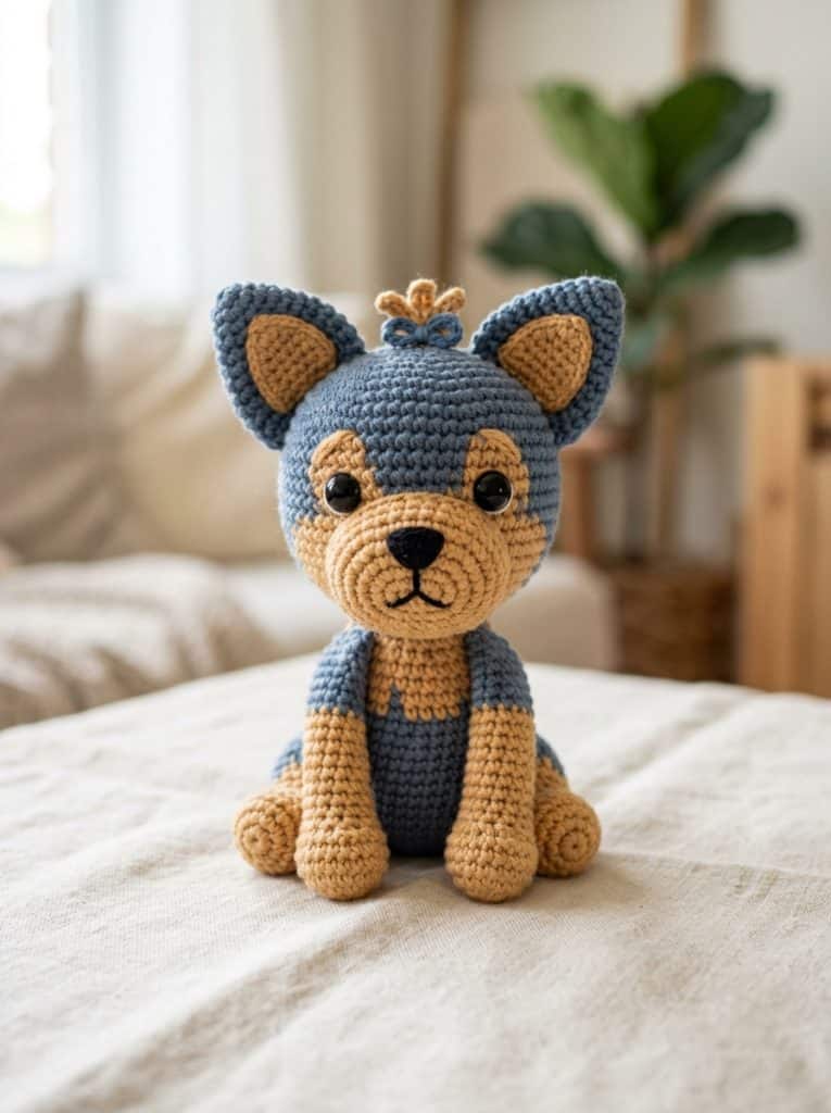 Yorkie Crochet Pattern For Beginners (Free & Complete Guide)
