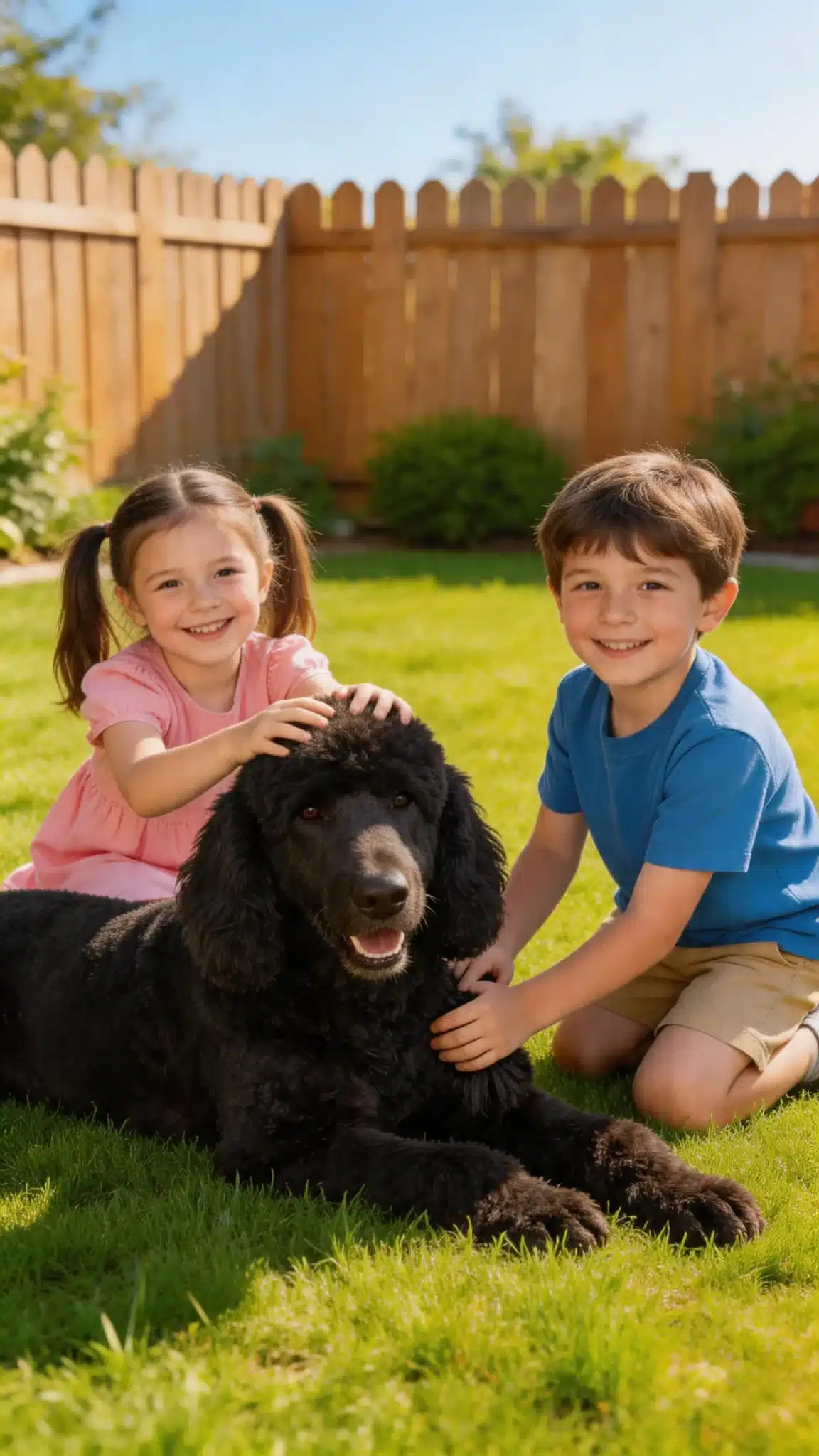 Are Standard Poodles Safe Around Children During Protection Training?