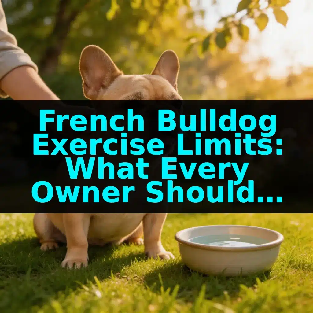 French Bulldog Exercise Limits: What Every Owner Should Know