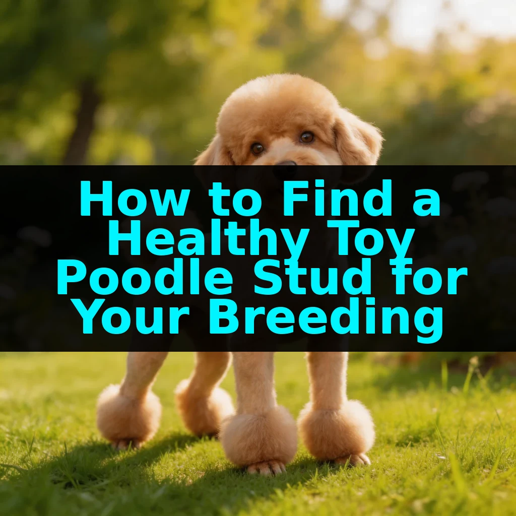 How to Find a Healthy Toy Poodle Stud for Your Breeding