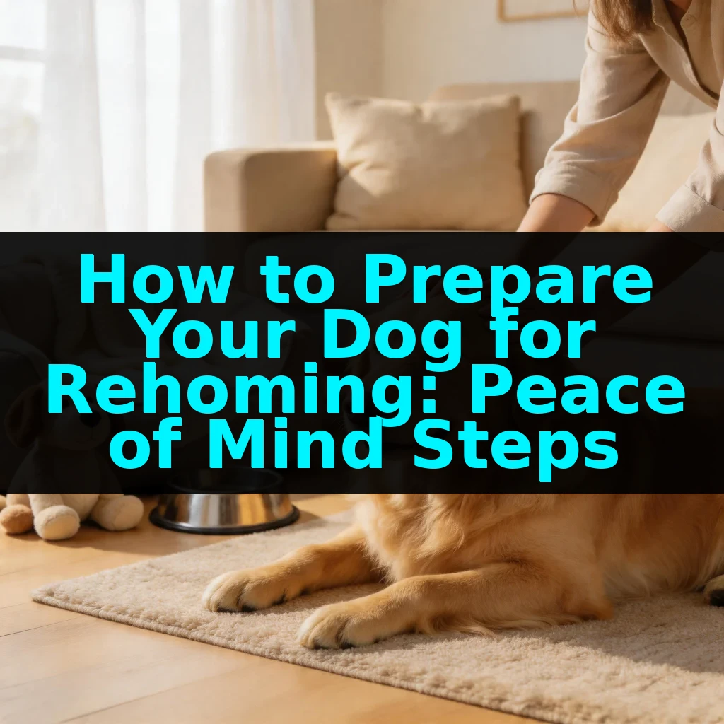 How to Prepare Your Dog for Rehoming: Peace of Mind Steps