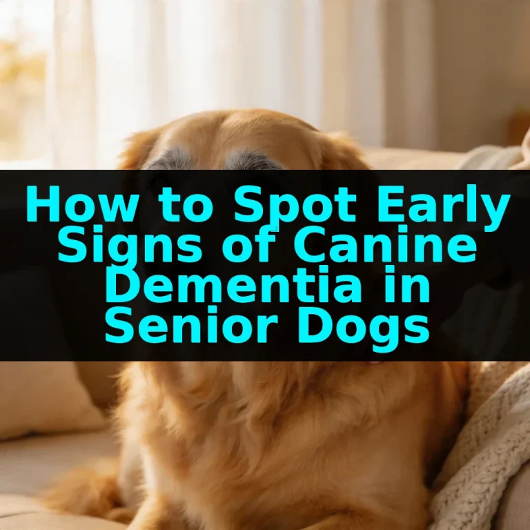 How to Spot Early Signs of Canine Dementia in Senior Dogs