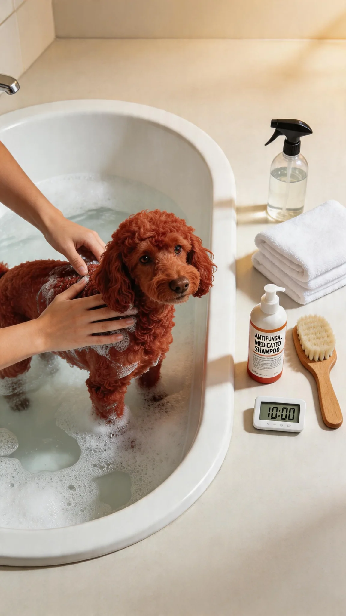 The Best Shampoo and Bathing Routine for Red Poodles With Yeast