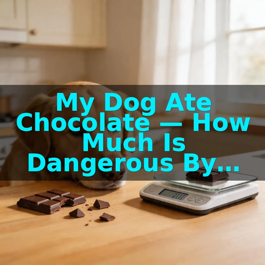 My Dog Ate Chocolate — How Much Is Dangerous By Weight