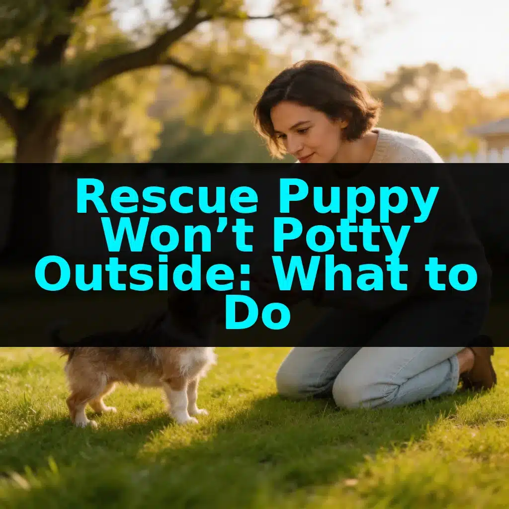 Rescue Puppy Won’t Potty Outside: What to Do