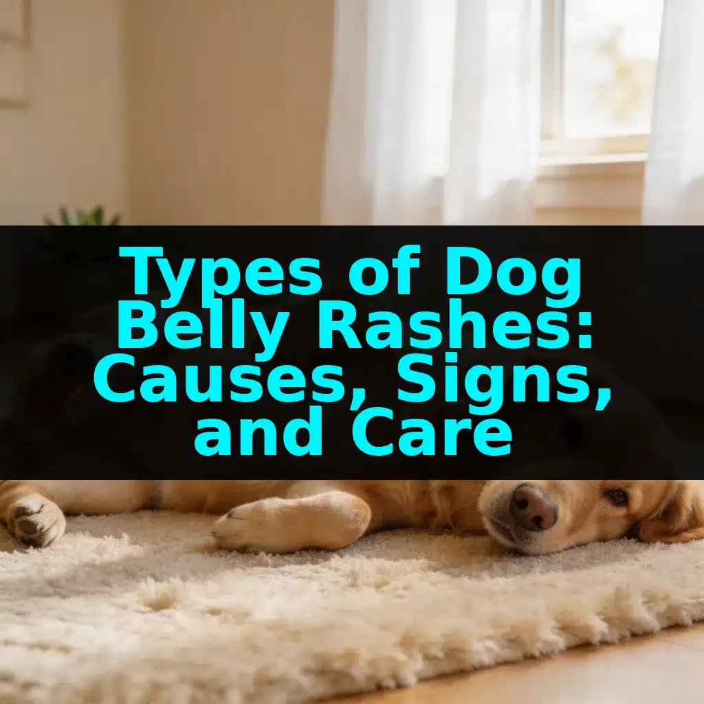Types of Dog Belly Rashes: Causes, Signs, and Care