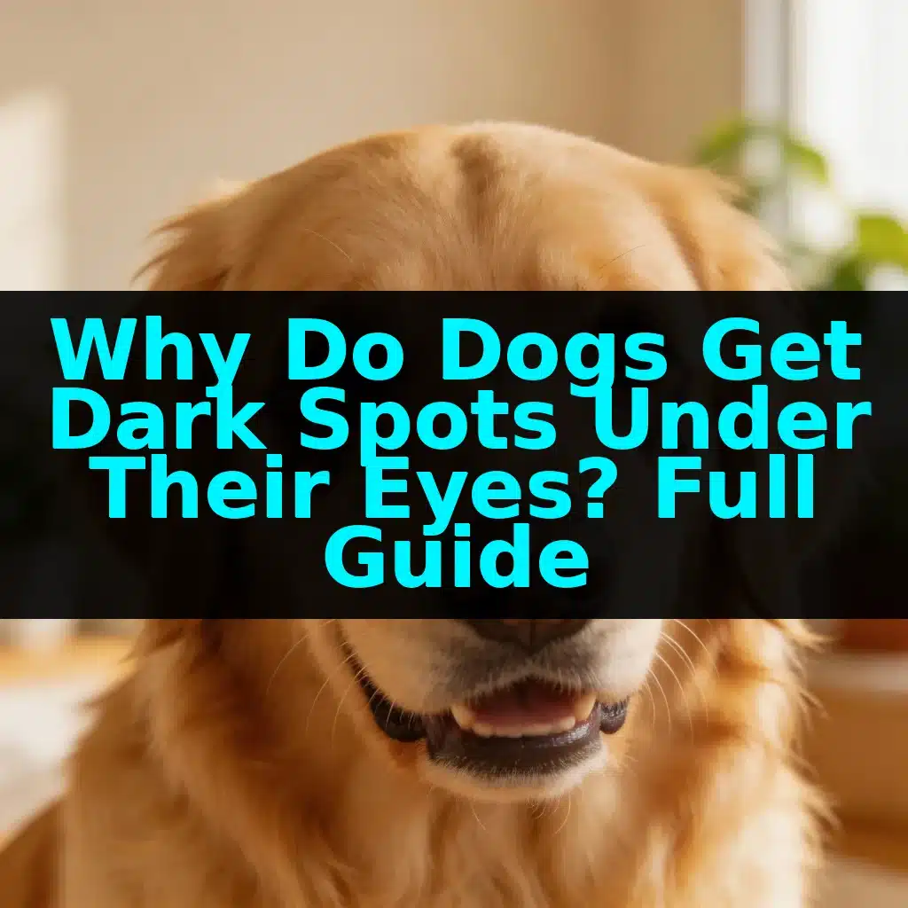 Why Do Dogs Get Dark Spots Under Their Eyes? Full Guide