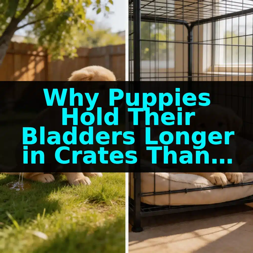 Why Puppies Hold Their Bladders Longer in Crates Than Outside