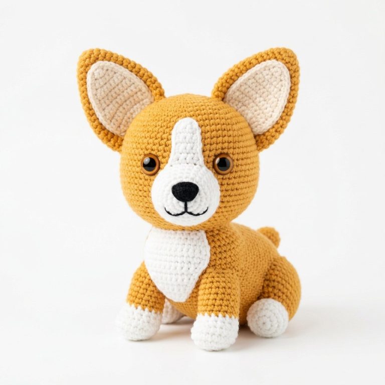 Corgi Amigurumi Crochet Pattern