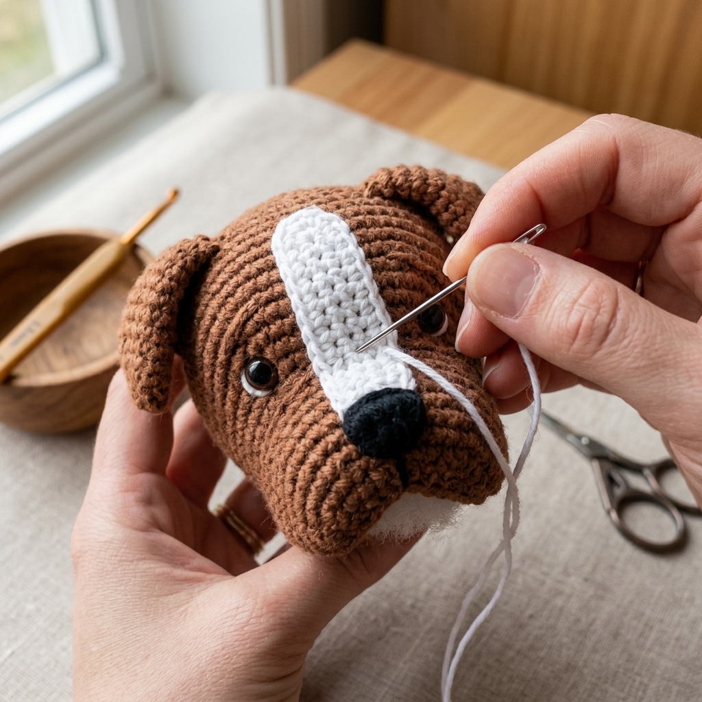 Free Boxer Dog Amigurumi Crochet Pattern (Step-by-Step)