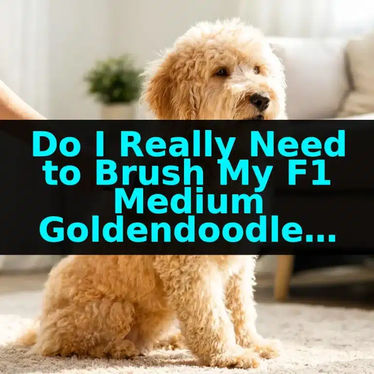 Do I Really Need to Brush My F1 Medium Goldendoodle Every Day?