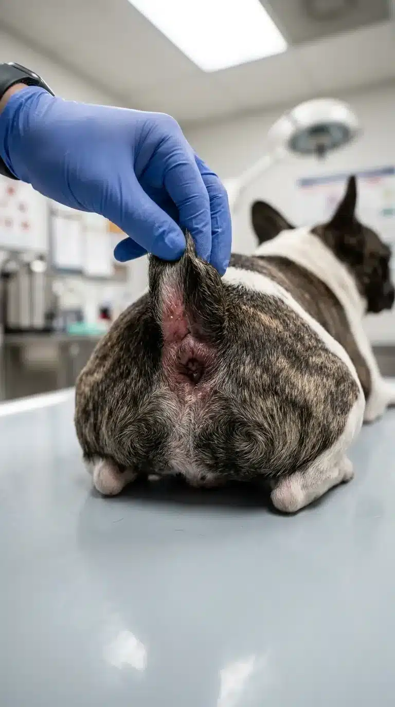 How to Tell If a Tail Pocket Is Irritated or Infected