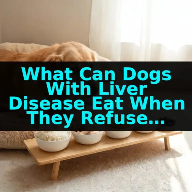 What Can Dogs With Liver Disease Eat When They Refuse Food?