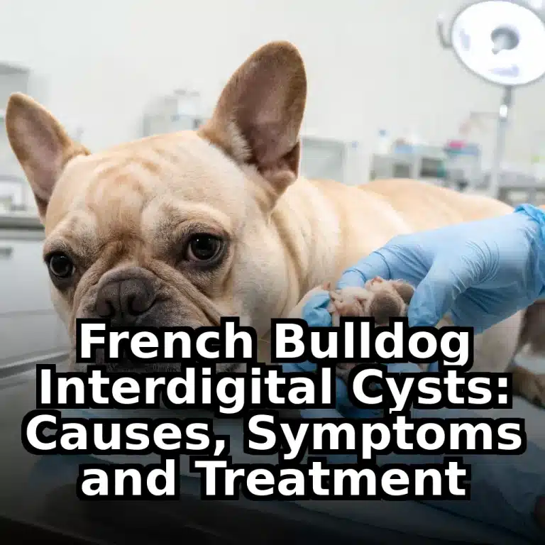 French Bulldog Interdigital Cysts: Causes, Symptoms and Treatment
