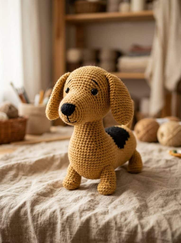 Free Dachshund Amigurumi Crochet Pattern (Step By Step Instructions)