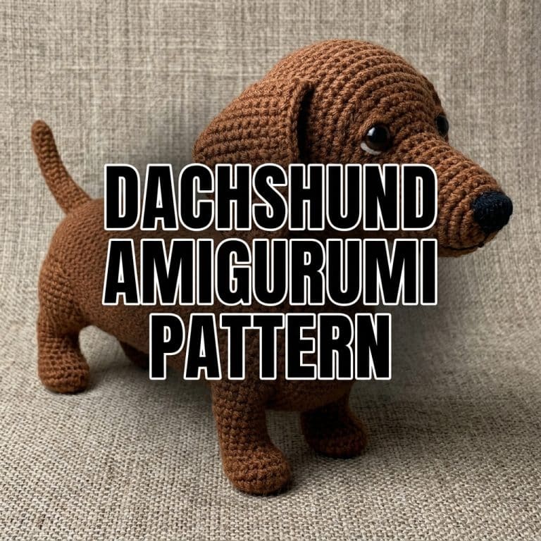 dachshund amigurumi crochet pattern